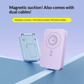 Magnetic Wireless Charger With A Built-in Dual-coil Stand