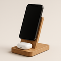 Magnetische Ladestation Holz