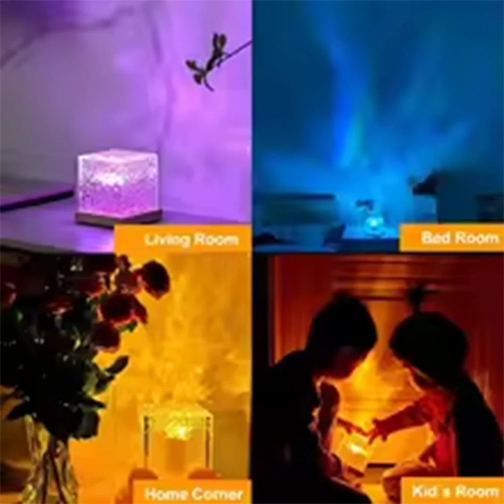 RGB Night Light – 16 Farben Aurora Projektor mit Fernbedienung