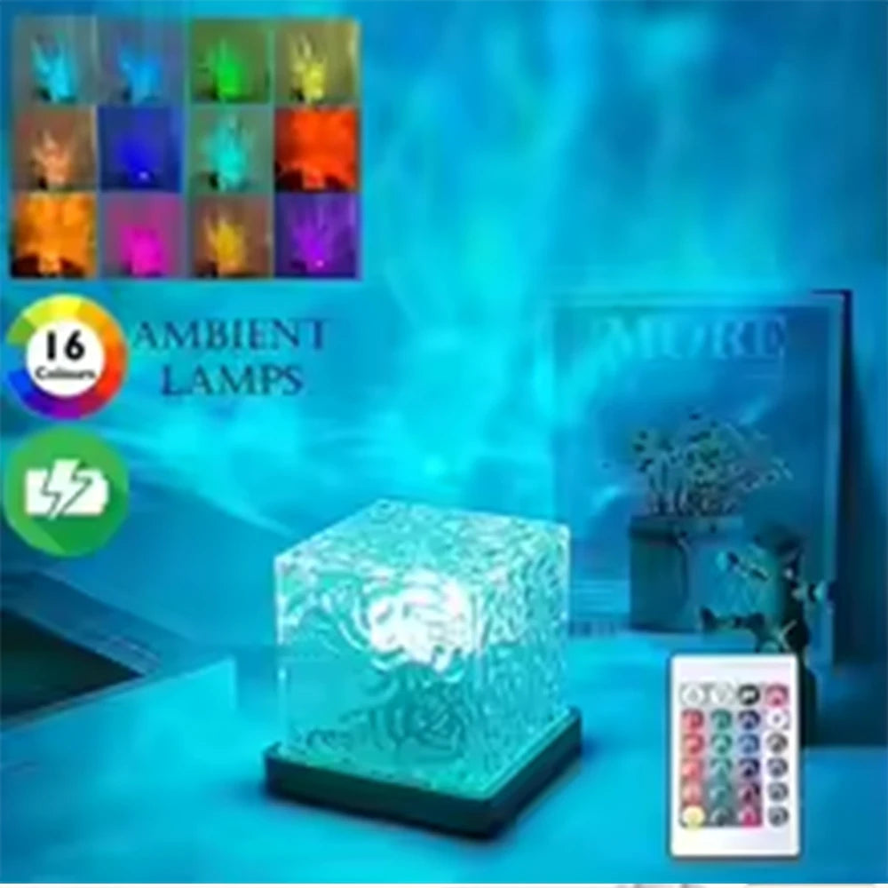 RGB Night Light – 16 Farben Aurora Projektor mit Fernbedienung