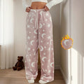 Women's Flannel Pajama Pants Fleece Lined Warm Trousers Soft Comfortable Sleepwear Bottoms for Winter Home Lounge Wear